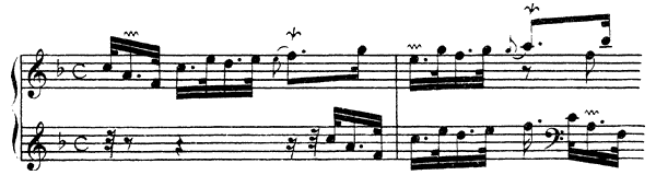 Ordre 23   in F Major by Couperin piano sheet music