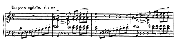 2. Un poco agitato Op. 15 No. 2  in A Minor by Wieck-Schumann piano sheet music