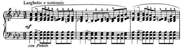 Prelude Op. 64 No. 17  in A-flat Major by Cui piano sheet music