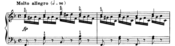 Study Op. 299 No. 17  in F Major by Czerny piano sheet music
