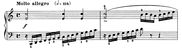 Study Op. 299 No. 2  in C Major by Czerny piano sheet music