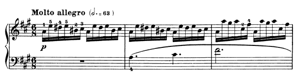 Study Op. 299 No. 23  in A Major by Czerny piano sheet music