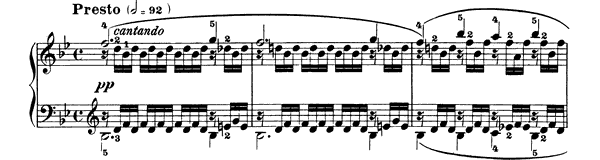 Study Op. 299 No. 27  in B-flat Major by Czerny piano sheet music