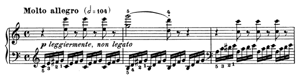 Study Op. 299 No. 7  in C Major by Czerny piano sheet music