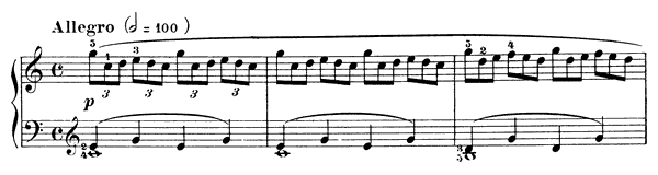 Study Op. 849 No. 1  in C Major by Czerny piano sheet music