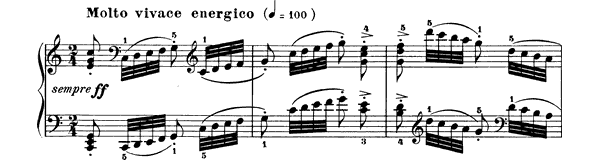 Study Op. 849 No. 16  in C Major by Czerny piano sheet music