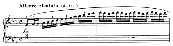 Study Op. 849 No. 18  in E-flat Major by Czerny piano sheet music