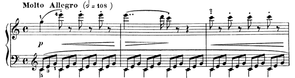 Study Op. 849 No. 2  in C Major by Czerny piano sheet music