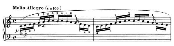 Study Op. 849 No. 29  in C Major by Czerny piano sheet music