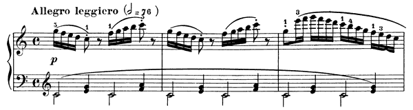 Study Op. 849 No. 6  in C Major by Czerny piano sheet music