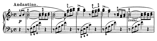 Piano Piece Op. 792 No. 2  in F Major by Czerny piano sheet music