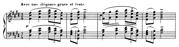 Sarabande   in C-sharp Minor by Debussy piano sheet music