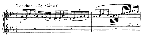 La danse de Puck   by Debussy piano sheet music