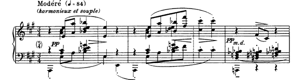 4. Les sons et les parfums tornent dans l'air du soir   by Debussy piano sheet music