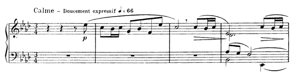 Bruyères   by Debussy piano sheet music