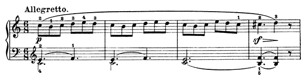 Piano Piece Op. 125 No. 6  in C Major by Diabelli piano sheet music