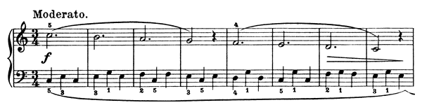 Piano Piece Op. 76 No. 2  in C Major by Döring piano sheet music