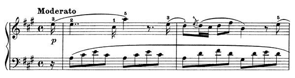 Sonatina Op. 20 No. 4  in A Major by Dussek piano sheet music