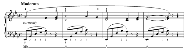 Album Leaf   B 158  in E-flat Major by Dvorák piano sheet music