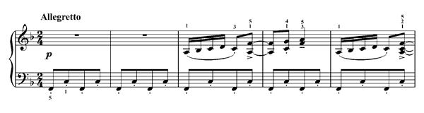 Spinning Song Op. 14   No. 4  in F Major by Ellmenreich piano sheet music