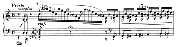 Etude: Presto -  S . 137 No. 1 in C Major by Liszt