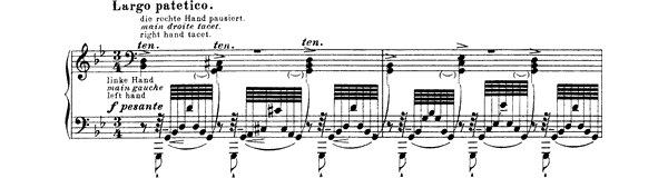 6. Etude: Largo patetico  S . 137 No. 6  in G Minor by Liszt piano sheet music