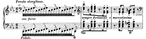 8. Etude: Presto strepitoso  S . 137 No. 8  in C Minor by Liszt piano sheet music
