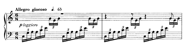 Allegresse Op. 84   No. 7  in C Major by Fauré piano sheet music