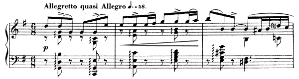 Barcarolle 2 Op. 41  in G Major by Fauré piano sheet music