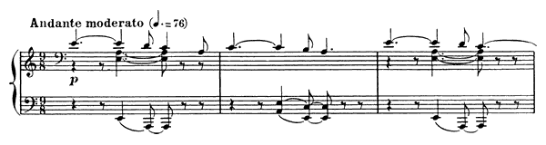 Barcarolle 9 Op. 101  in A Minor by Fauré piano sheet music