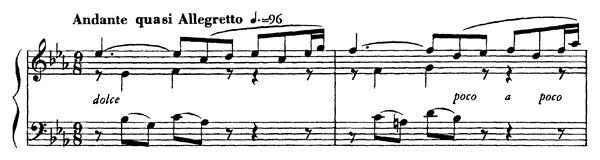 Capriccio Op. 84   No. 1  in E-flat Major by Fauré piano sheet music