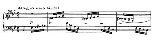 Impromptu 5 Op. 102  in F-sharp Minor by Fauré piano sheet music