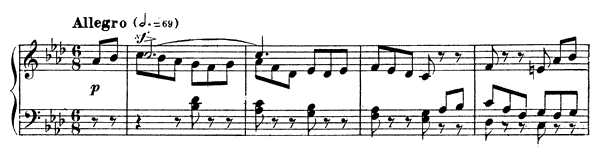Impromptu 2 Op. 31  in F Minor by Fauré piano sheet music