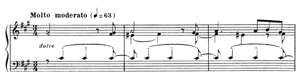 Nocturne 11 Op. 104 No. 1  in F-sharp Minor by Fauré piano sheet music