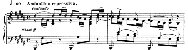 Nocturne 2 Op. 33 No. 2  in B Major by Fauré piano sheet music