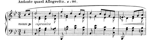 Nocturne 5 Op. 37  in B-flat Major by Fauré piano sheet music