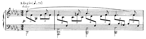 Nocturne 6 Op. 63  in D-flat Major by Fauré piano sheet music