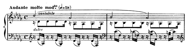 Prelude Op. 103 No. 1  in D-flat Major by Fauré piano sheet music