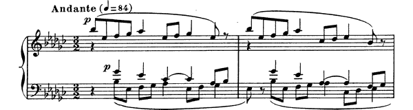 Prelude Op. 103 No. 6  in E-flat Minor by Fauré piano sheet music