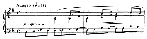 Prelude Op. 103 No. 9  in E Minor by Fauré piano sheet music