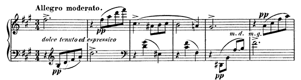 Waltz-Caprice 1 Op. 30  in A Major by Fauré piano sheet music