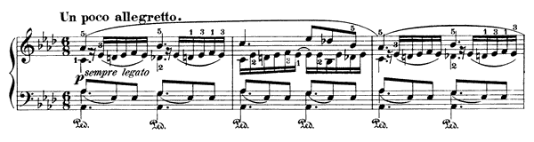 Nocturne 3   in A-flat Major by Field piano sheet music