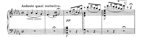 L'Alouette   in B-flat Minor by Glinka piano sheet music