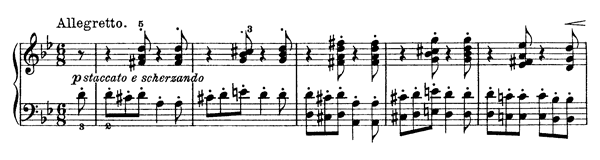 A Little Grey Man Op. 66 No. 13  in G Minor by Grieg piano sheet music