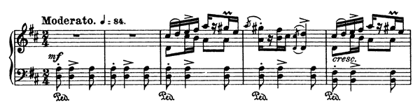 4. Halling from the Fairy Hill Op. 72 No. 4  in D Major by Grieg piano sheet music