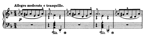 From Early Years Op. 65 No. 1  in D Minor by Grieg piano sheet music