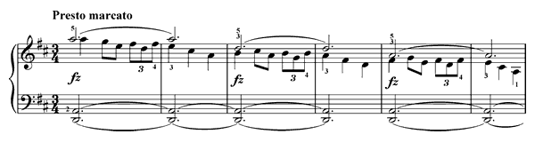 Norwegian Melody Op. 12 No. 6  in D Major by Grieg piano sheet music