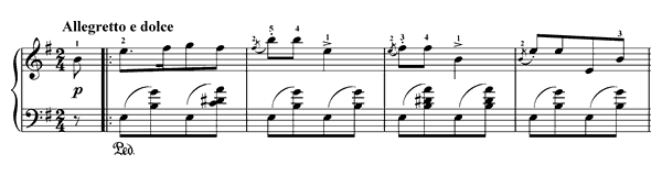 Album Leaf - Op. 12 No. 7 in E Minor by Grieg