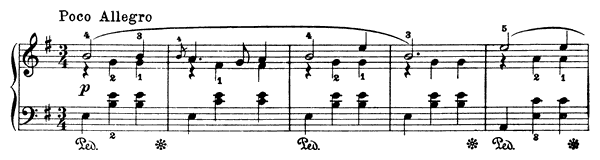 Waltz Op. 38 No. 7  in E Minor by Grieg piano sheet music