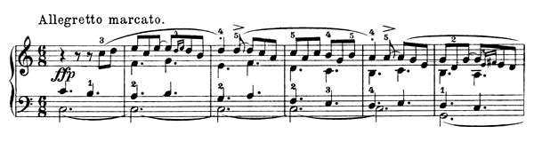 Norwegian March Op. 54 No. 2  in C Major by Grieg piano sheet music